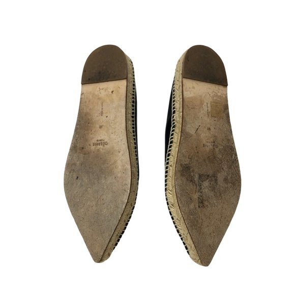 Celine Pointed Nappa Leather Flat Espadrilles - Picture 6 of 8